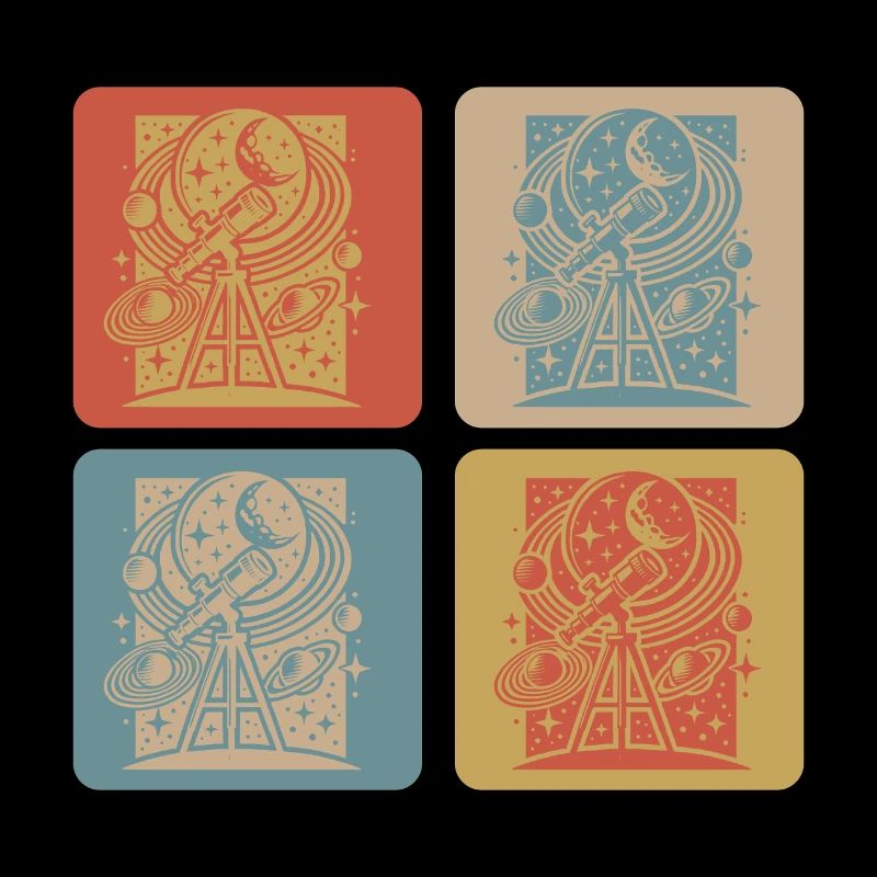 Design rétro d’astronomie