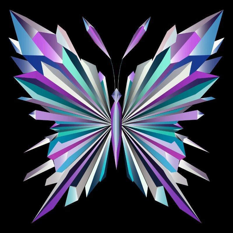 Fascinating geometry – abstract butterfly