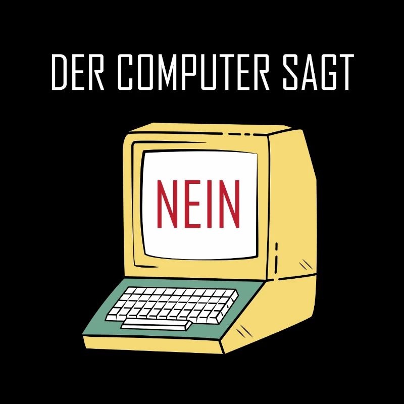 Retro Funny Computer Sagt Nein - Geeky Tech Nerd
