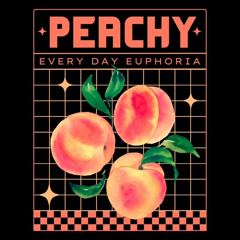 Peachy Euphoria – Retro Fruit Aesthetics