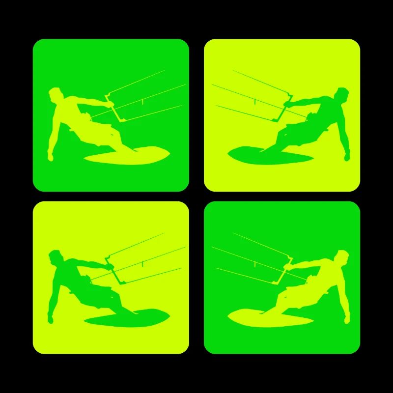 Kitesurfen Pop Art Style