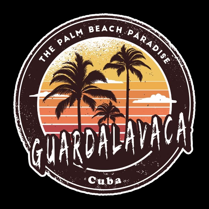 Guardalavaca palm trees and beach design
