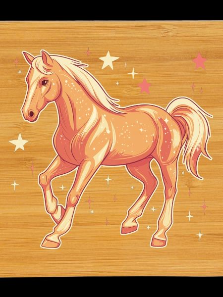 Cheval avec des étoiles