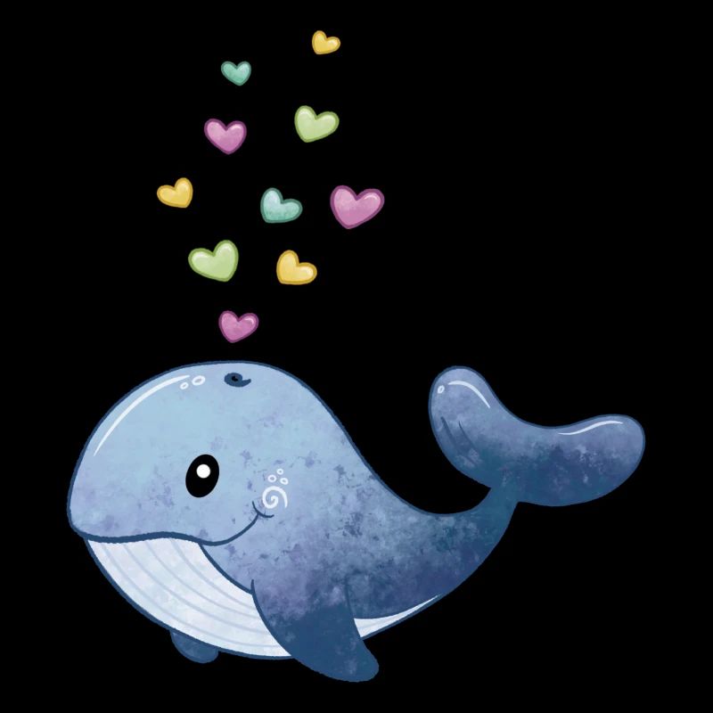 Baleine avec cœur