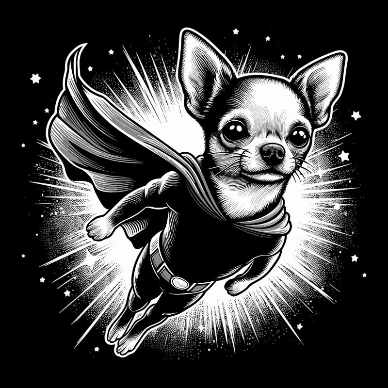 Super Hund Chihuahua Held Cape Chi Chis Geschenk