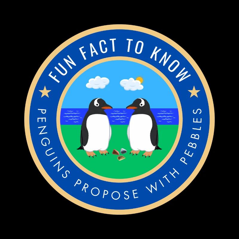 Penguins propose with pebbles