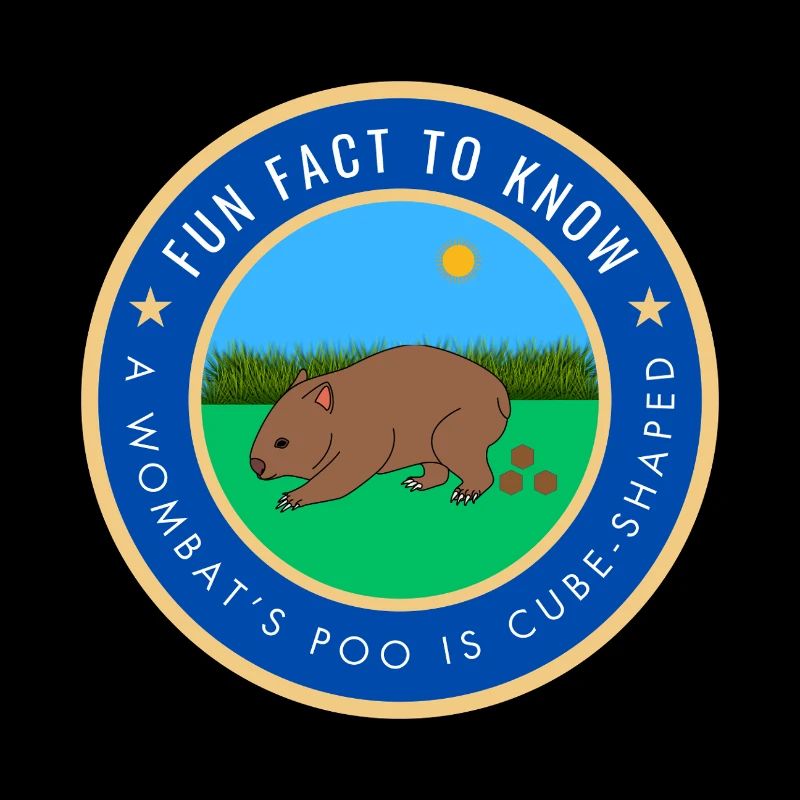 A wombat's poo is cube-shaped