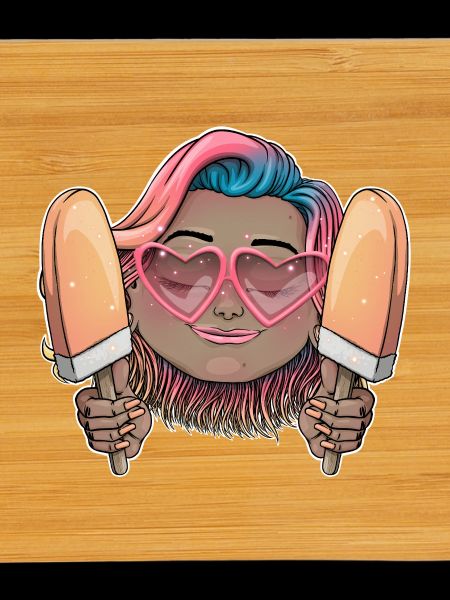Crème sucrée amour illustration