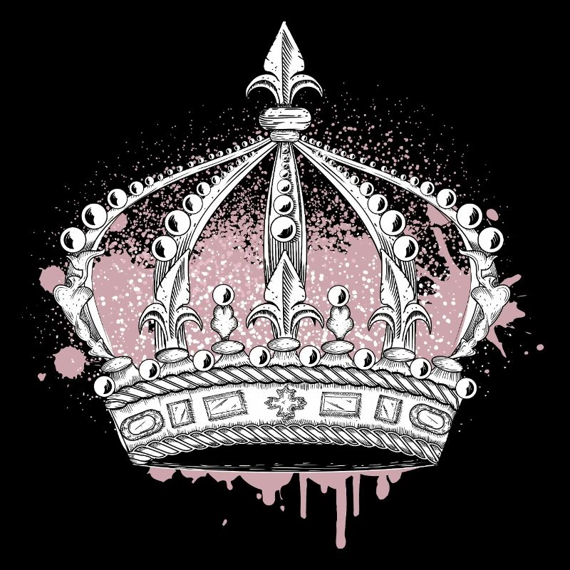 Kunstvolle Krone mit Graffiti Splash