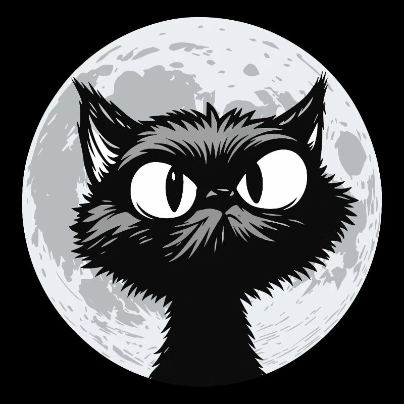 Moon Cat Midnight