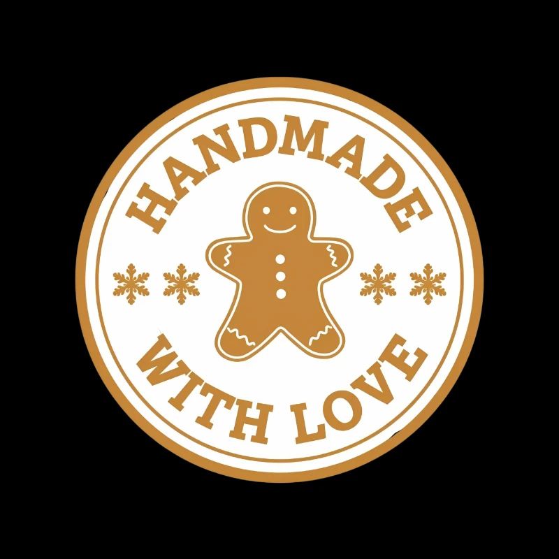 Gingerbread Emblem – Handmade with Love
