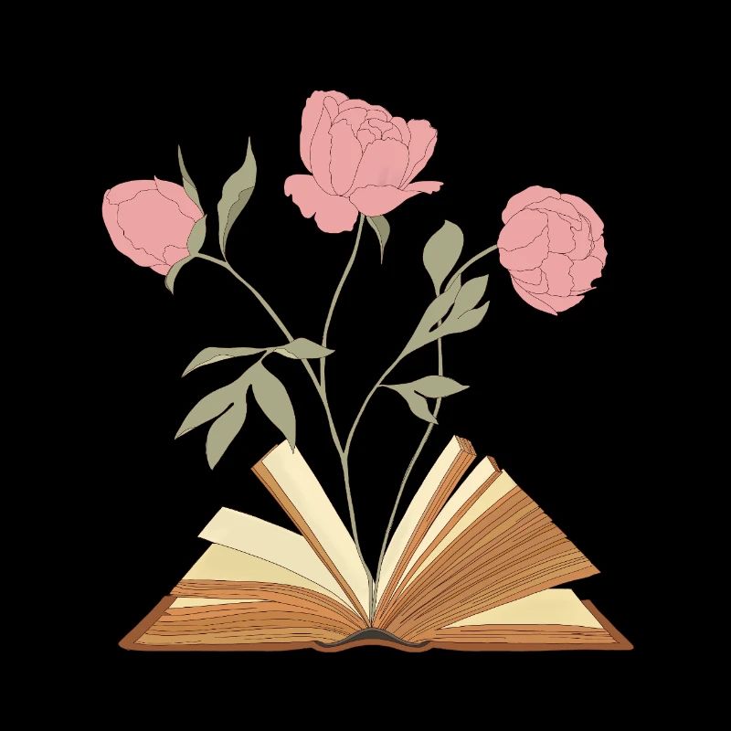 Conception d’illustration de livre floral