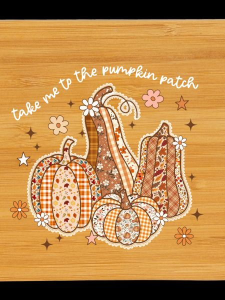 Patchwork Pumpkins Autumn Motif