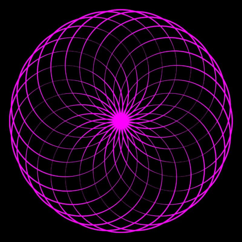 Neon spiral net torus