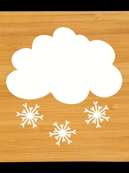 Snow Cloud with Snowflakes
