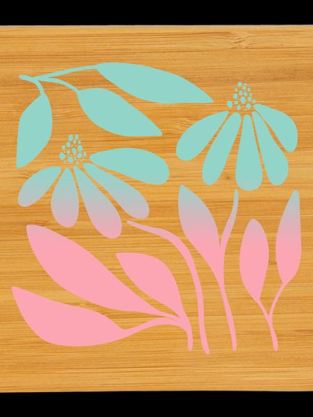 Marguerite in gradient green