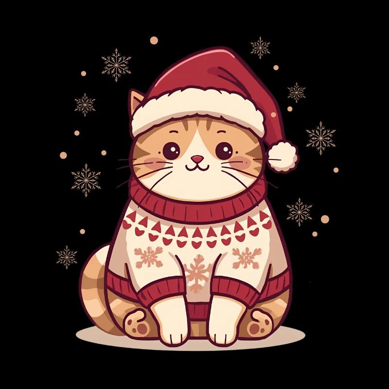 Conception de pull de Noël confortable pour chat