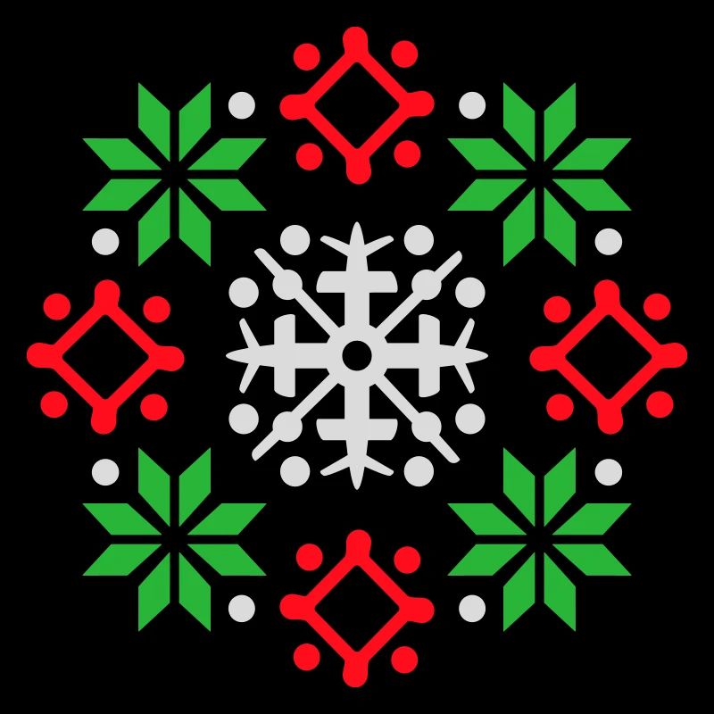 flocons de neige motif Noël pull neige