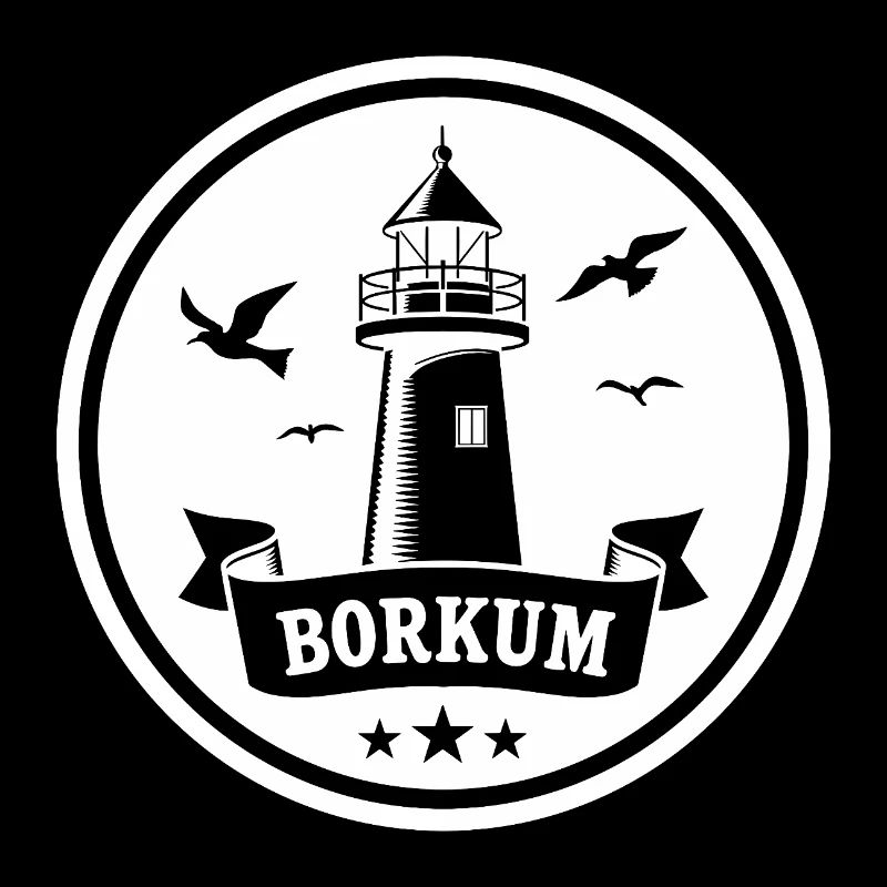 Leuchtturm Borkum Maritimes Emblem