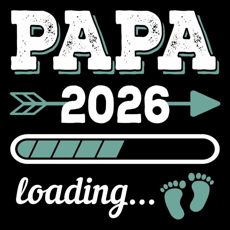 Papa 2026 Loading Idée cadeau futur papa