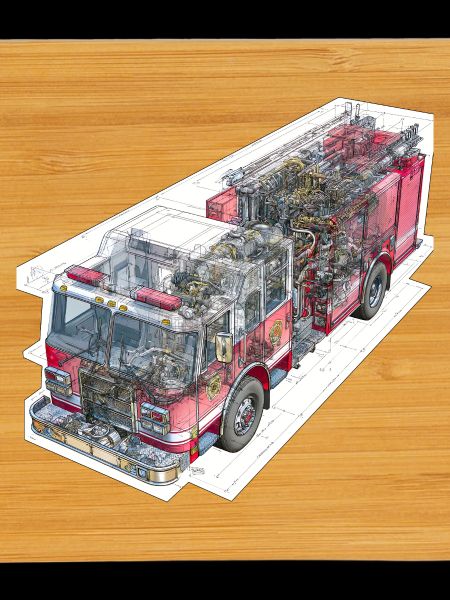 Fire Brigade Truck Detail Technology