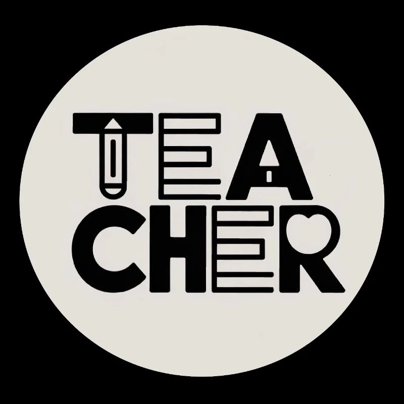 Conception de l’enseignant avec typographie au crayon