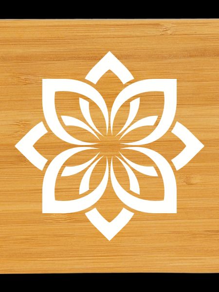 Mandala Fleur Blanche Chogan