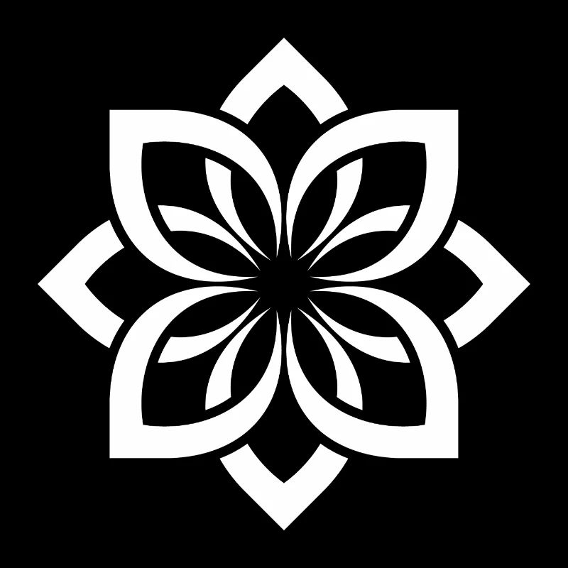 Mandala Fleur Blanche Chogan