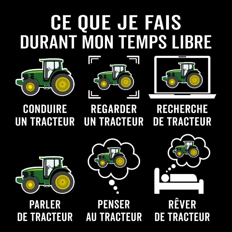 Driving a Tractor T-Shirt for Farmer