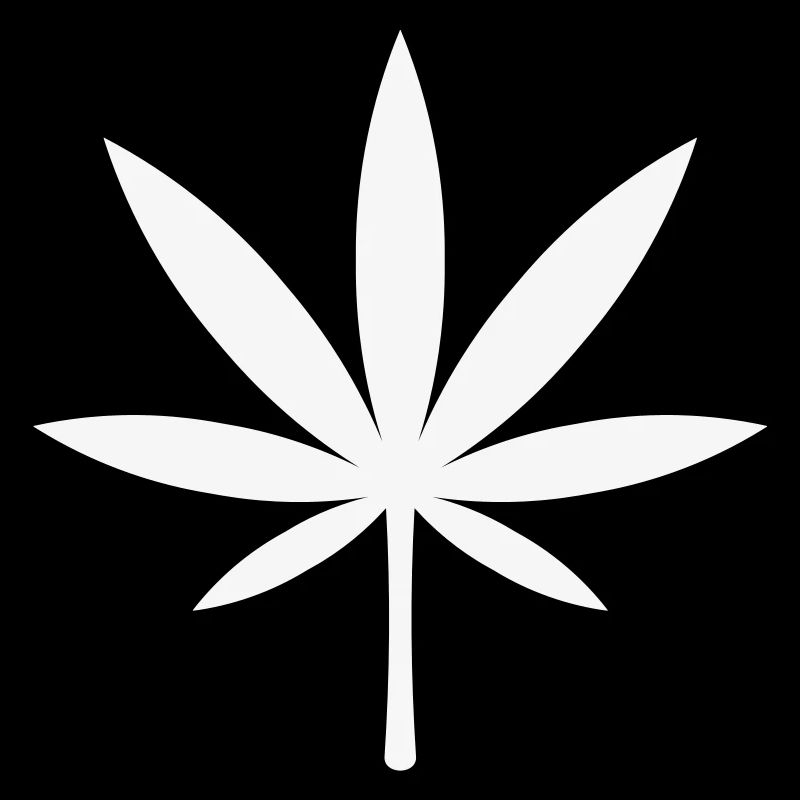 Cannabis / Marihuana / Hanfblatt (White)