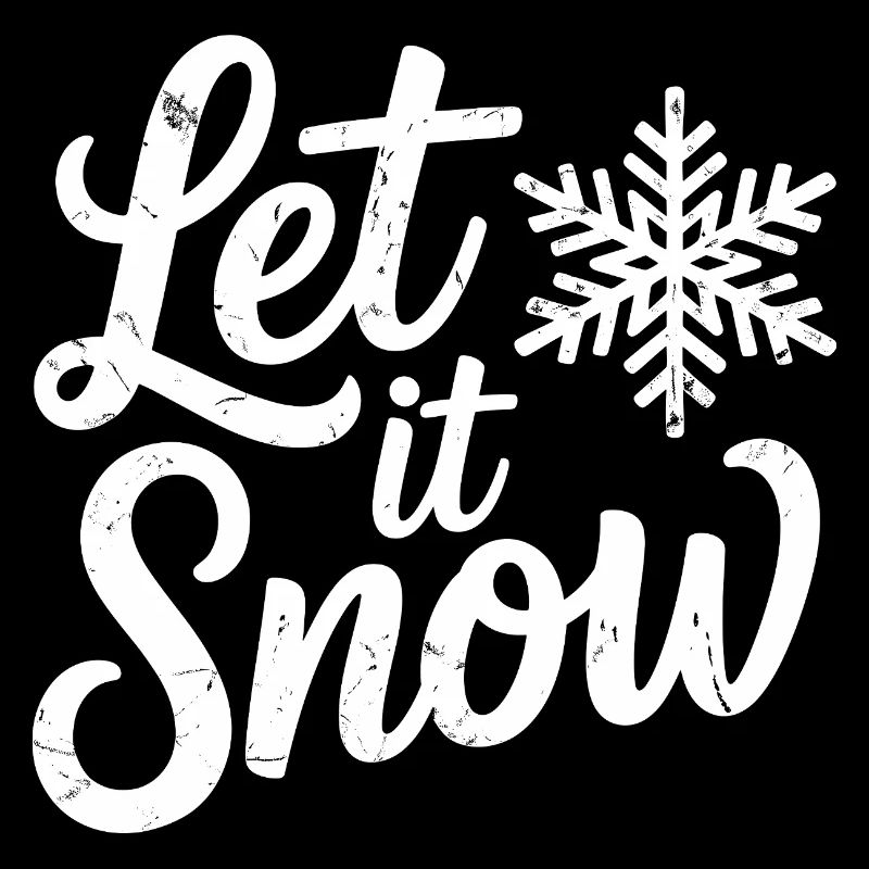Flocon de neige de Noël Let It Snow