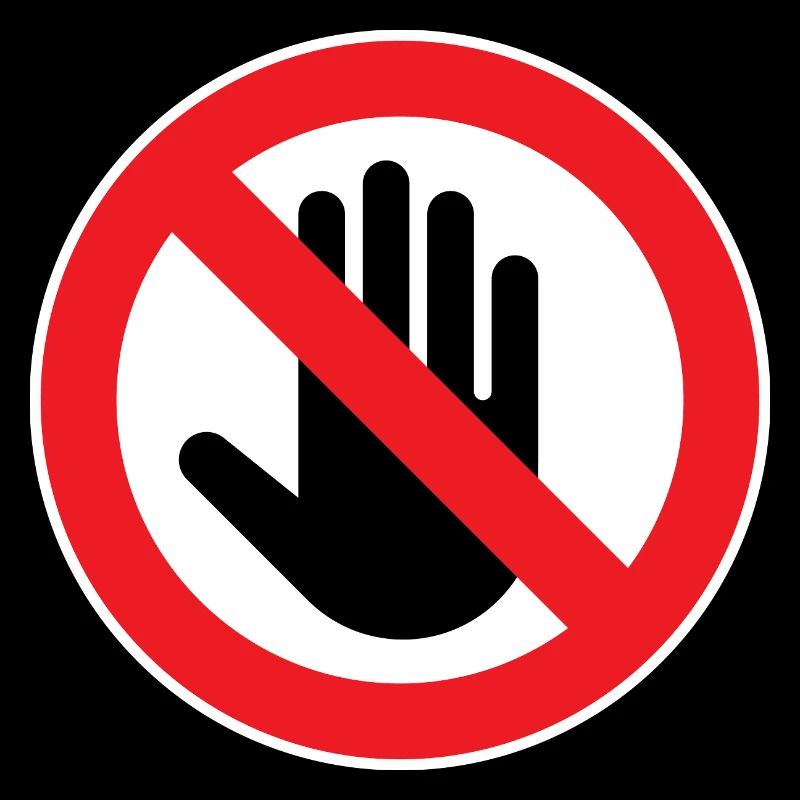 Caution Do Not Touch, Do Not Touch Symbol