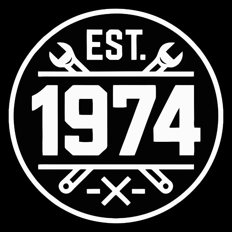 EST. 1974 Vintage-Abzeichendesign