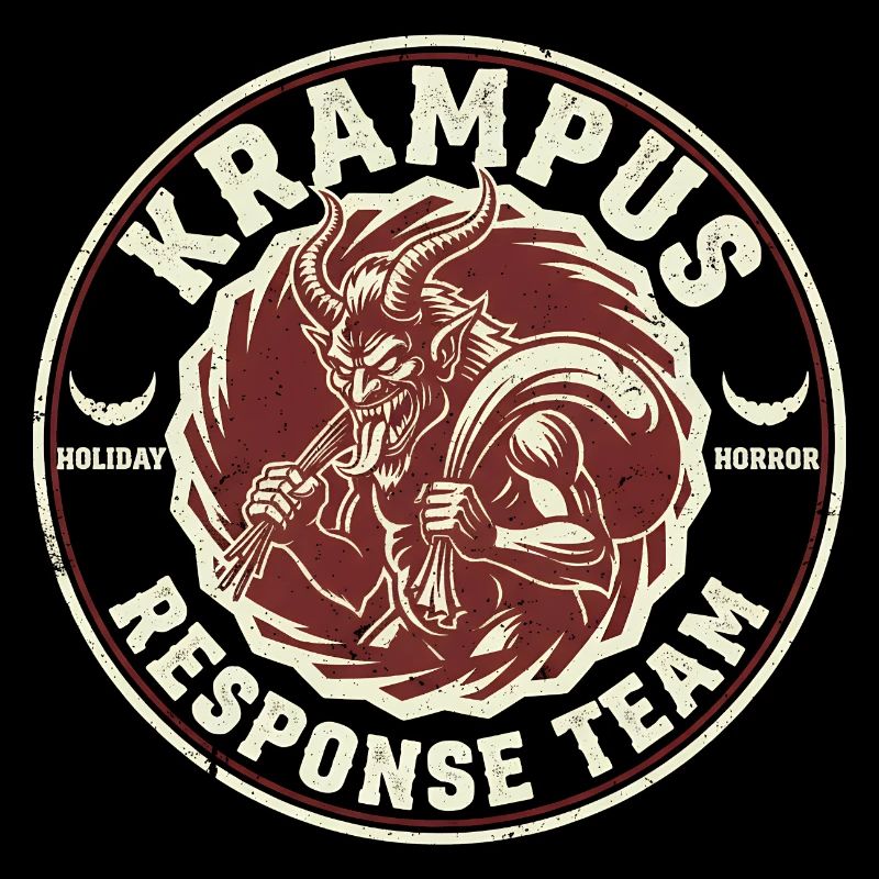 Krampus-Einsatzteam Lustiger Kryptid Krampus