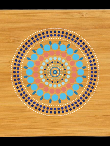 Blue Gradient Dot Mandala