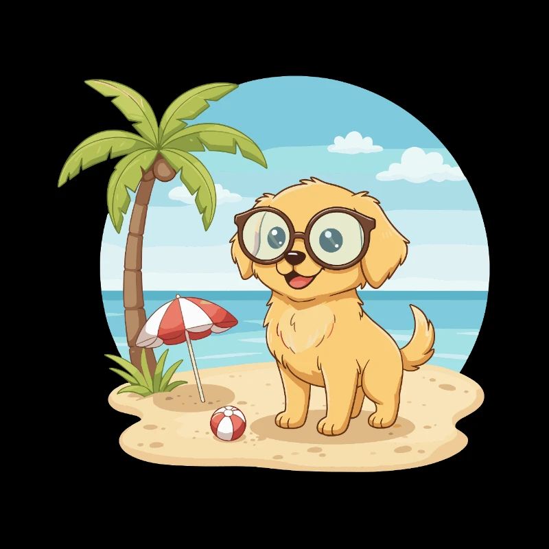 Vacances d’été sur la plage avec des lunettes
