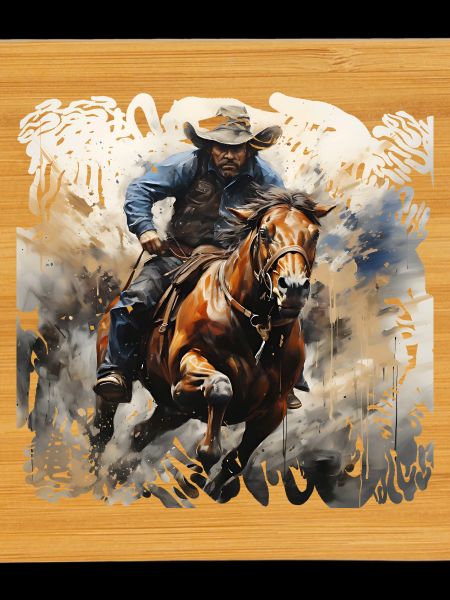 Wildwest Reiter Dynamik-Malstil