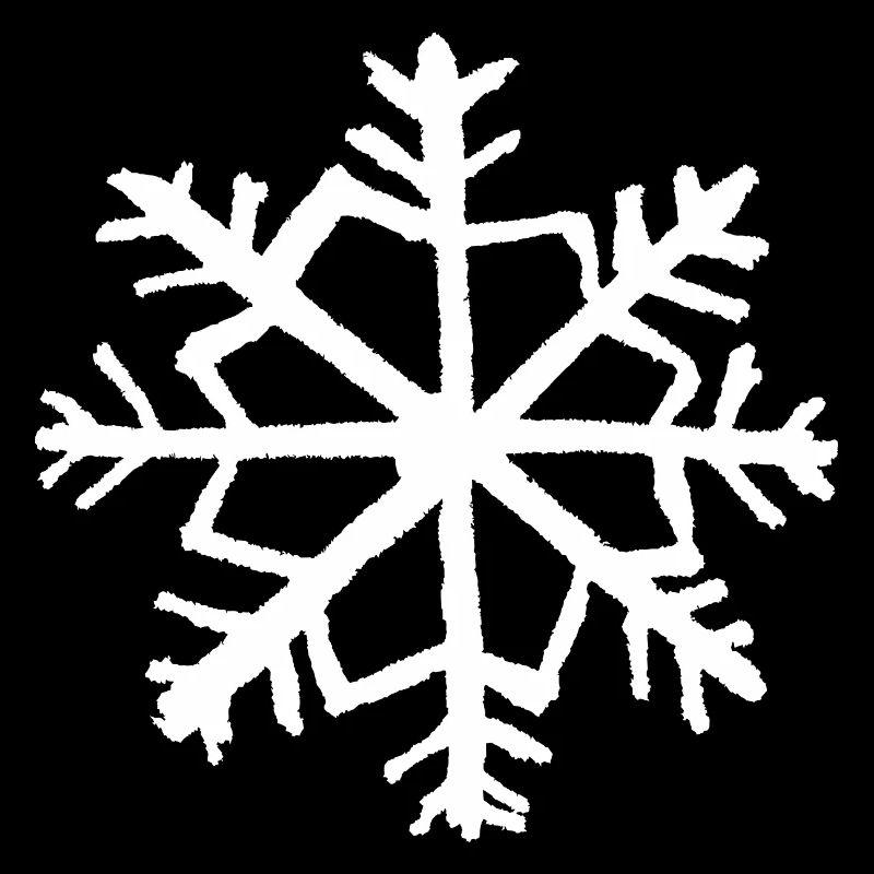Flocon de Neige Hiver Noël Rétro Grunge
