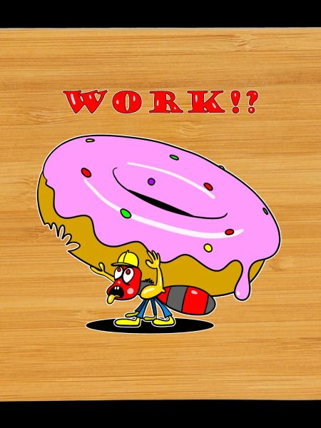 Ant Donut Worker Cartoon