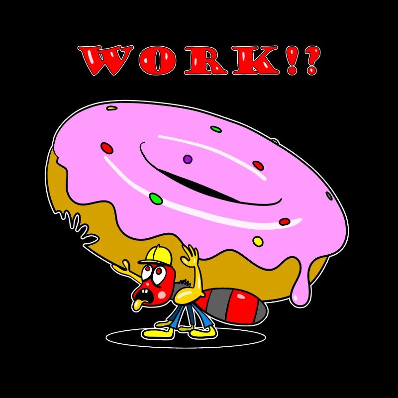 Ant Donut Worker Cartoon