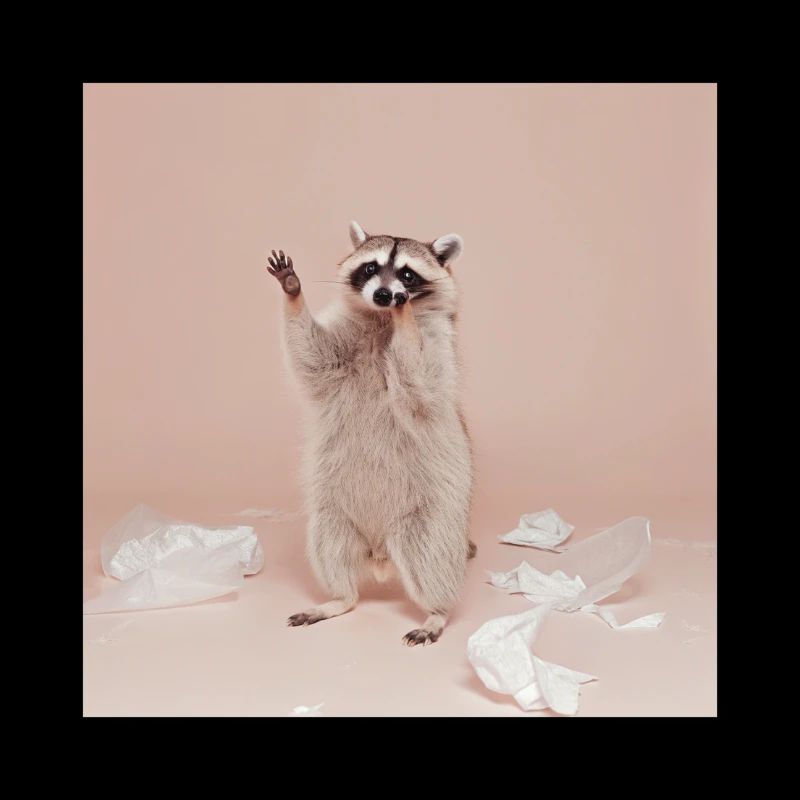 Mème drôle d’animal drôle de panda raton laveur déchaîné