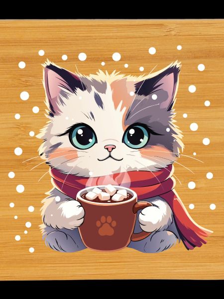 Winter Cozy Kitten