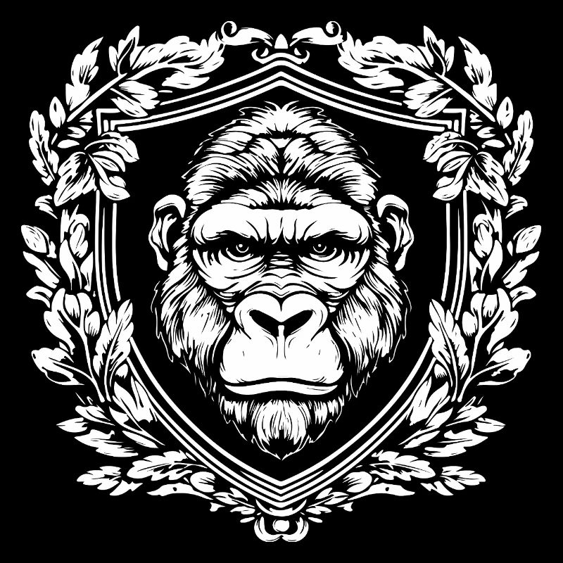Chimpanzé en armoiries