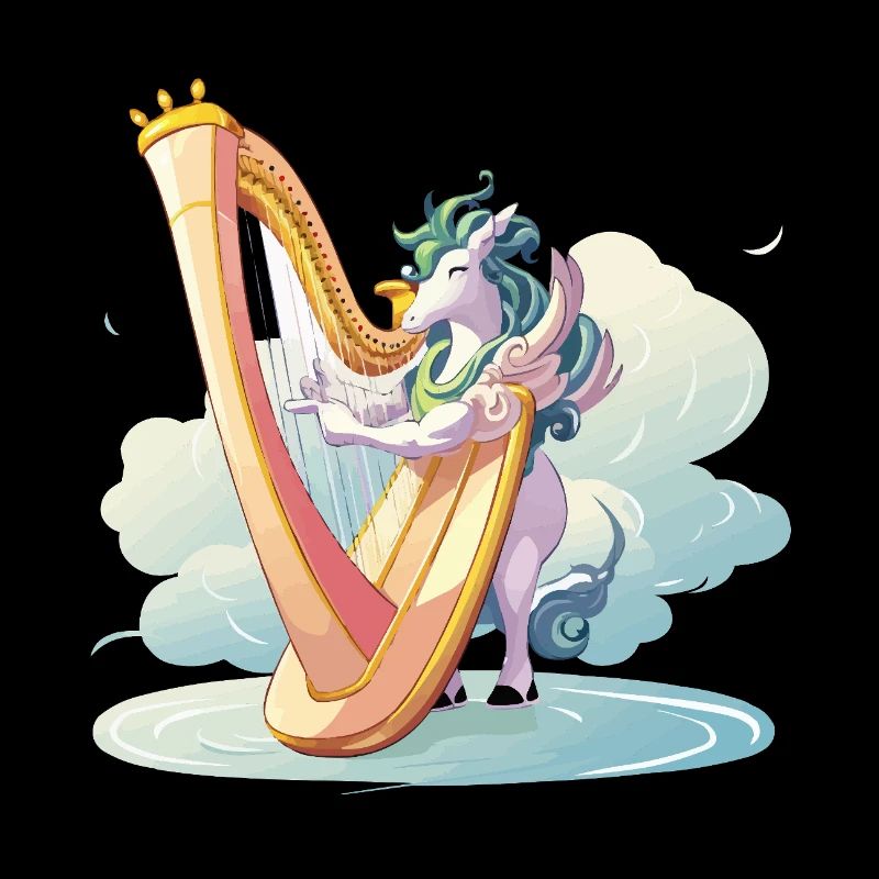 Harfentier on clouds