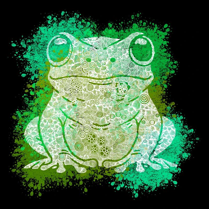 Zentangle Frog