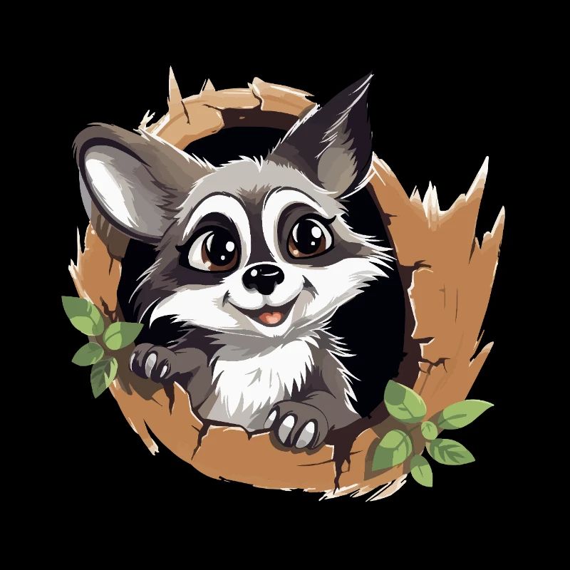 Paw luck in the tree ring