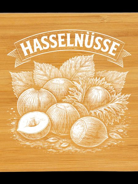 Hazelnuts Banner Illustration