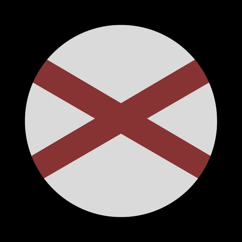 Drapeau rond de l’Alabama