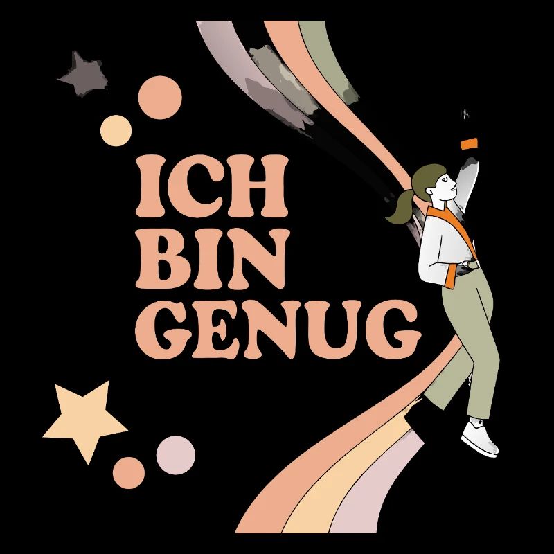 Ich bin Genug – Pastell Regenbogen Held