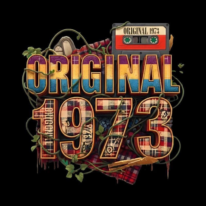 Original 1973 Retro Collage